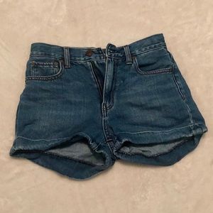 Denim High Rise Mom Short